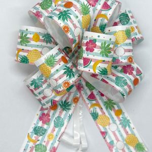 Laço para Presente Flor Grande PCT com 10 LXL01 - Laço Pronto Poli Estampado