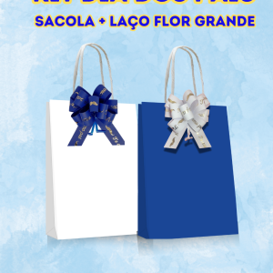 Kit Dia Dos Pais  Sacola + Laço  Pacote com 10 unidades